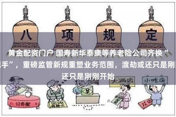 黄金配资门户 国寿新华泰康等养老险公司齐换“一二把手”，重磅监管新规重塑业务范围，渡劫或还只是刚刚开始