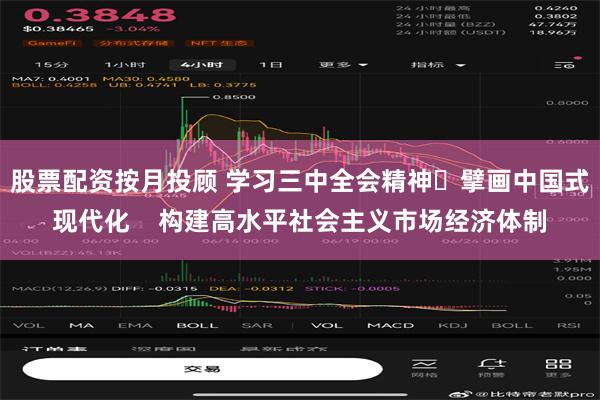 股票配资按月投顾 学习三中全会精神 擘画中国式现代化    构建高水平社会主义市场经济体制