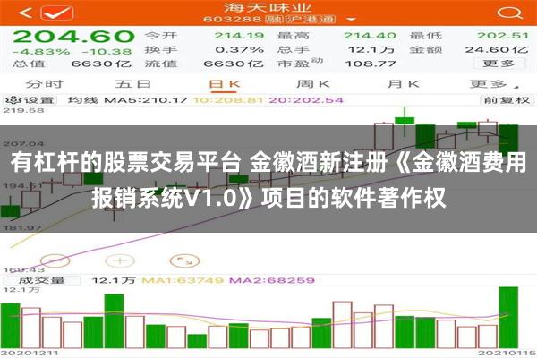 有杠杆的股票交易平台 金徽酒新注册《金徽酒费用报销系统V1.0》项目的软件著作权