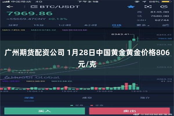 广州期货配资公司 1月28日中国黄金黄金价格806元/克