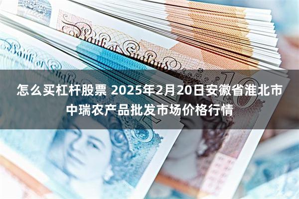 怎么买杠杆股票 2025年2月20日安徽省淮北市中瑞农产品批发市场价格行情