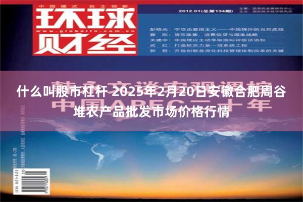 什么叫股市杠杆 2025年2月20日安徽合肥周谷堆农产品批发市场价格行情